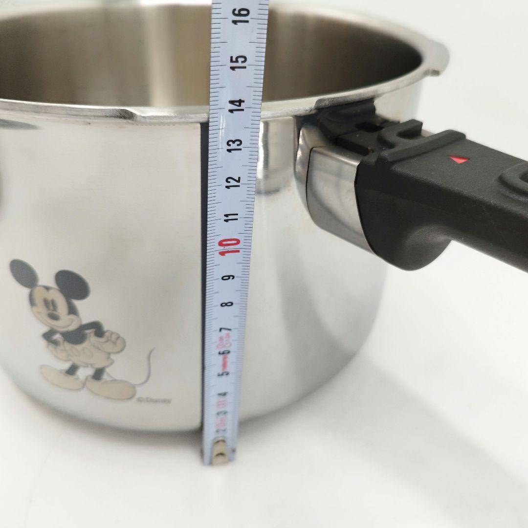 美品✨️ミッキーコラボ　アサヒ軽金属　活力鍋　4.0L　ミッキーおもり2個付