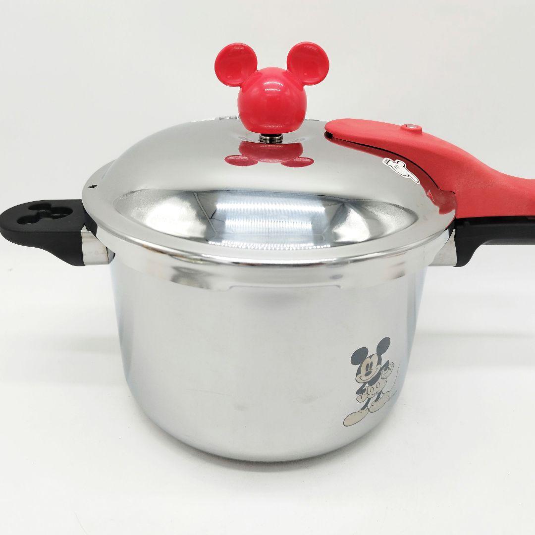 美品✨️ミッキーコラボ　アサヒ軽金属　活力鍋　4.0L　ミッキーおもり2個付