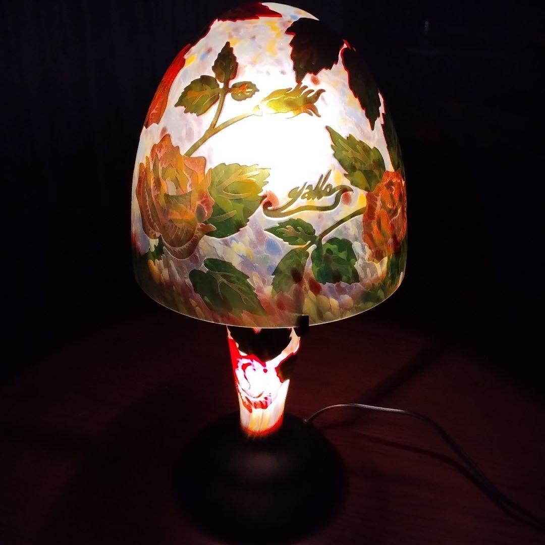 ガレ風　アール・ヌーヴォーレリーフランプ