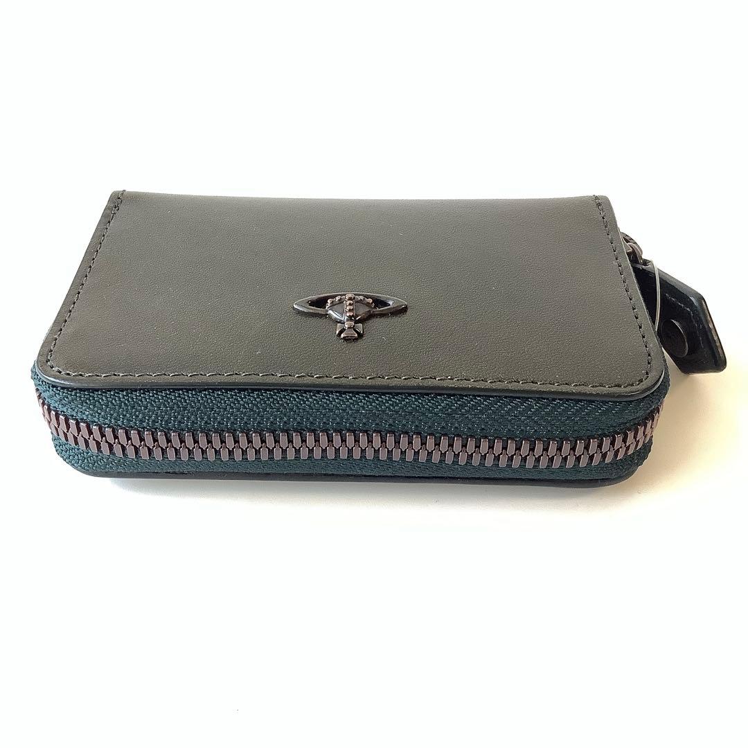 新品★ヴィヴィアンウエストウッド★コッパーケースマルチミニ財布★グリーン緑