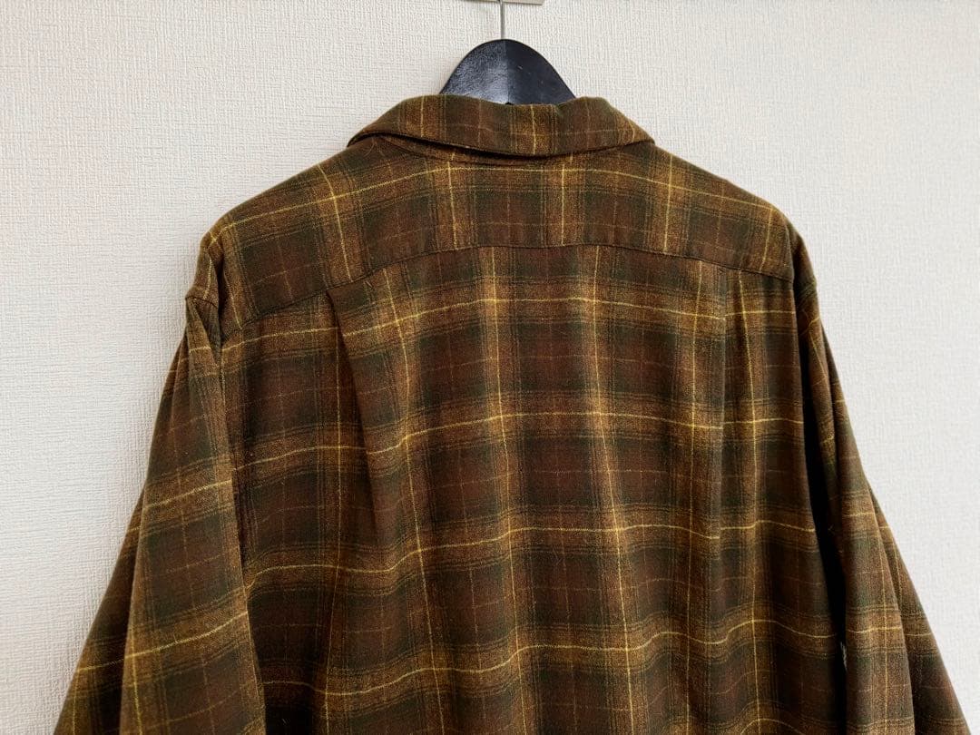 超スペシャル 60s ペンドルトン オンブレ チェック シャツ XL ブラウン