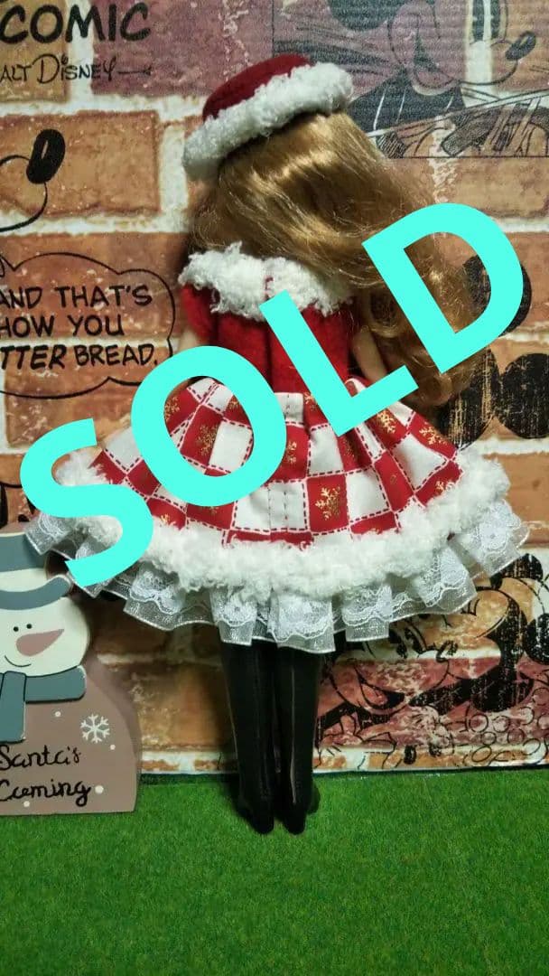 リカちゃん人形 洋服 ハンドメイド  クリスマス 2645