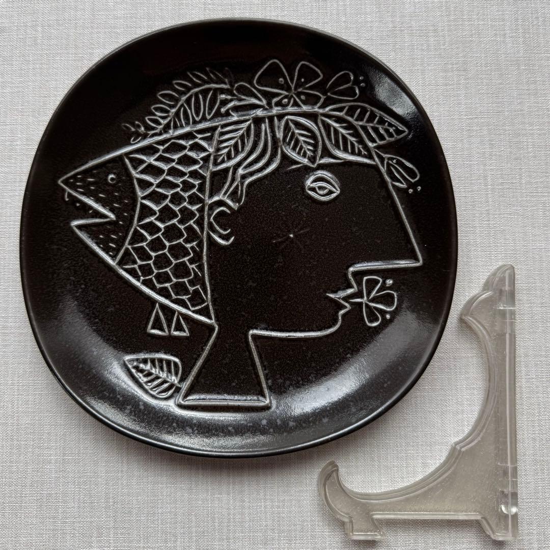 グスタフスベリ ピアッツァ プレート　19cm 女性と魚