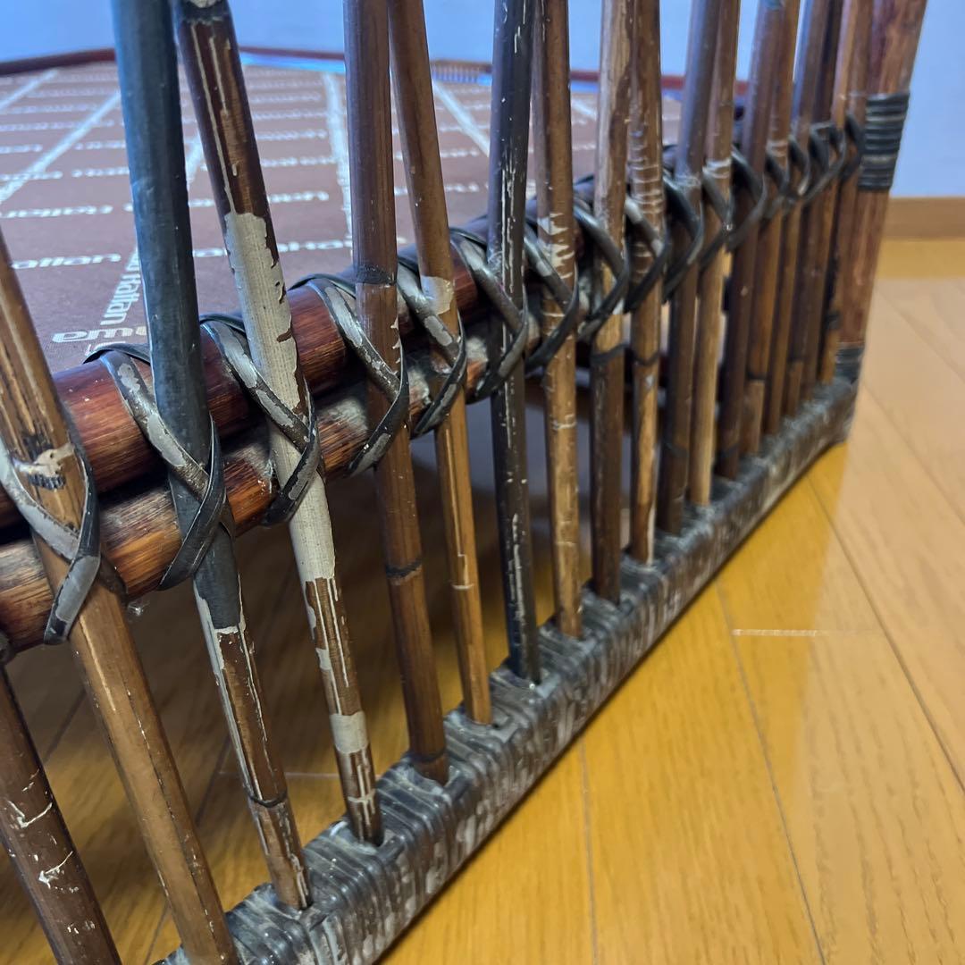 YAMAKAWA ラタン 籐 ヴィンテージ アンティーク 椅子 コーナー ④