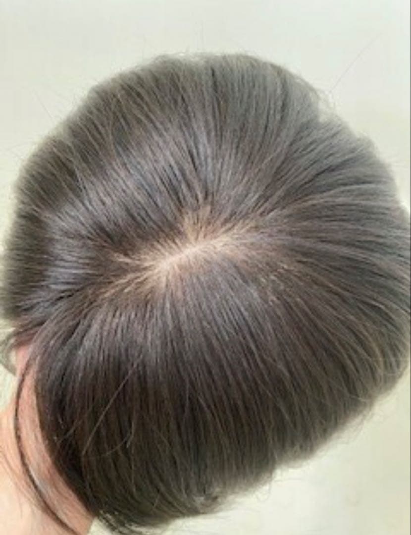 スーパーワイドヘアピース高級人毛100%リアル頭皮二重引き抜き総手植えヘアピース