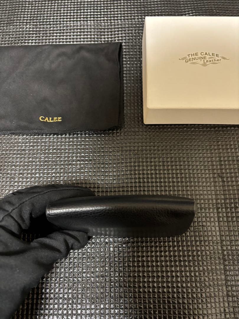（激レア）CALEE ブラックレザー 三つ折り財布 山田蓮