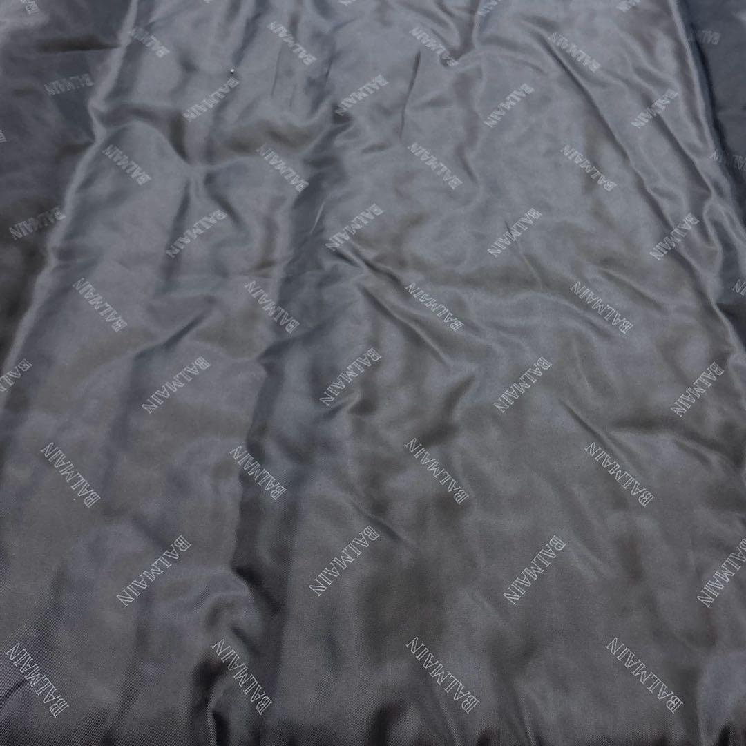 超希少☆極美品【バルマン】羊革　切り替え　ファー　フーデットレザーコート　黒　M