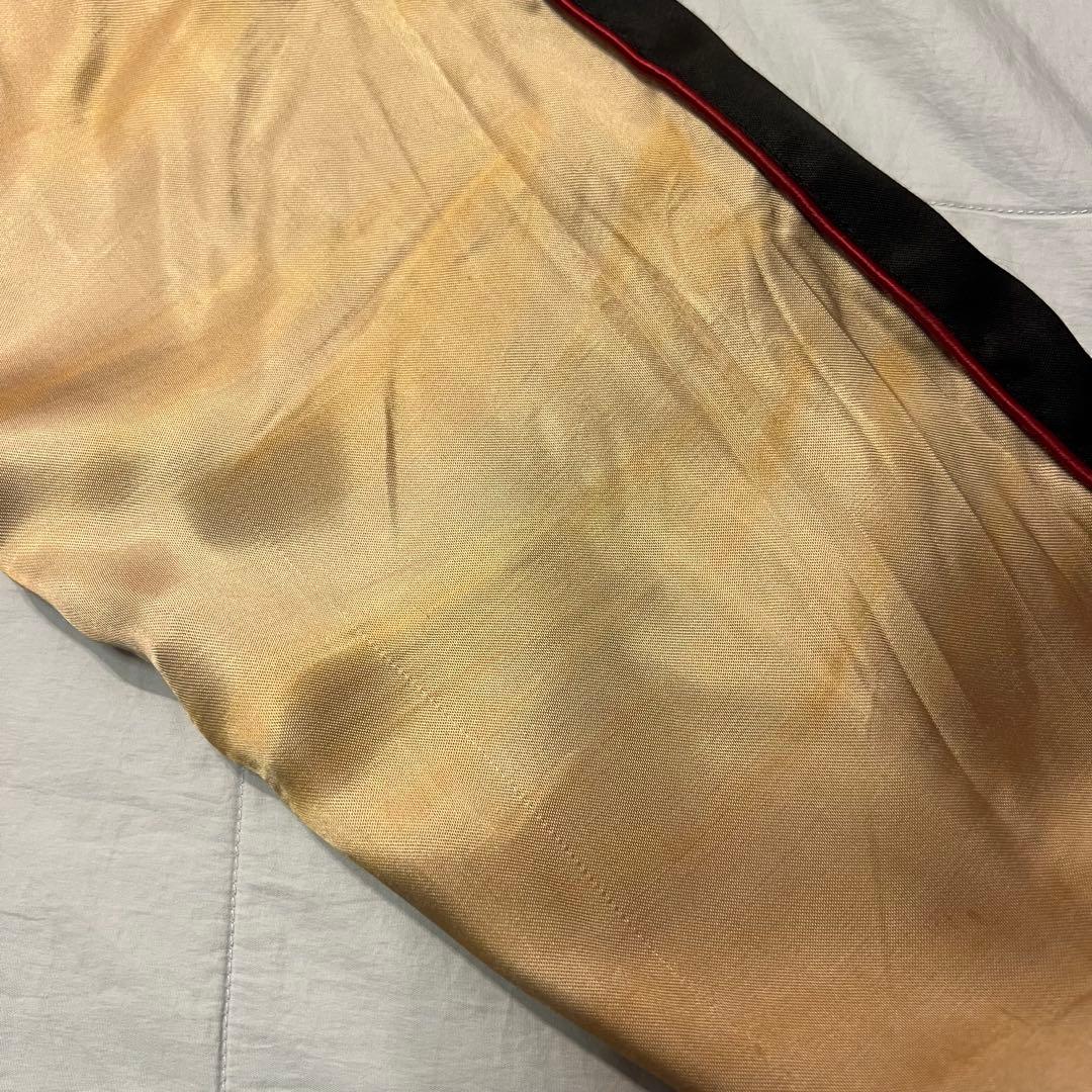 HOUSTON スカジャン XL オリーブ ブラック リバーシブル 虎 鷹 龍