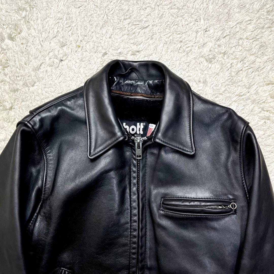 入手困難/2way✨ショット シングルライダース レザージャケット 642 36