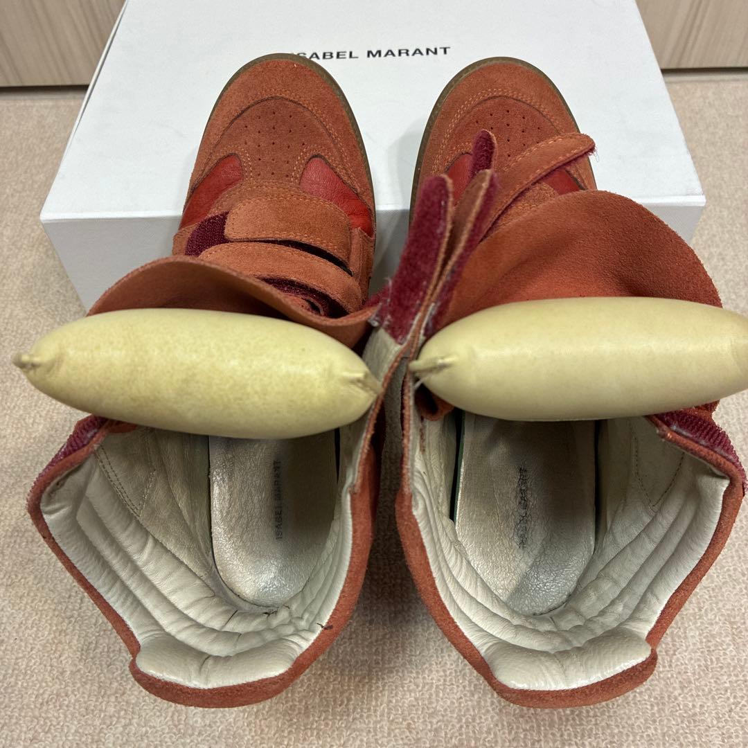 イザベル マラン ハイカットスニーカー レッド 38