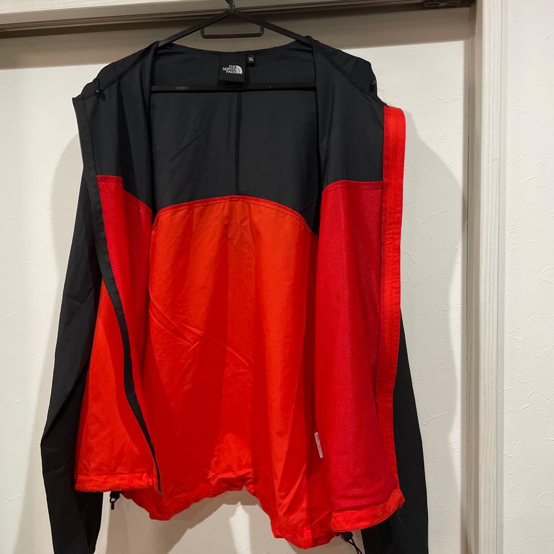 【美品】ノースフェイス　スワローテイル フーディ　XL 黒×赤