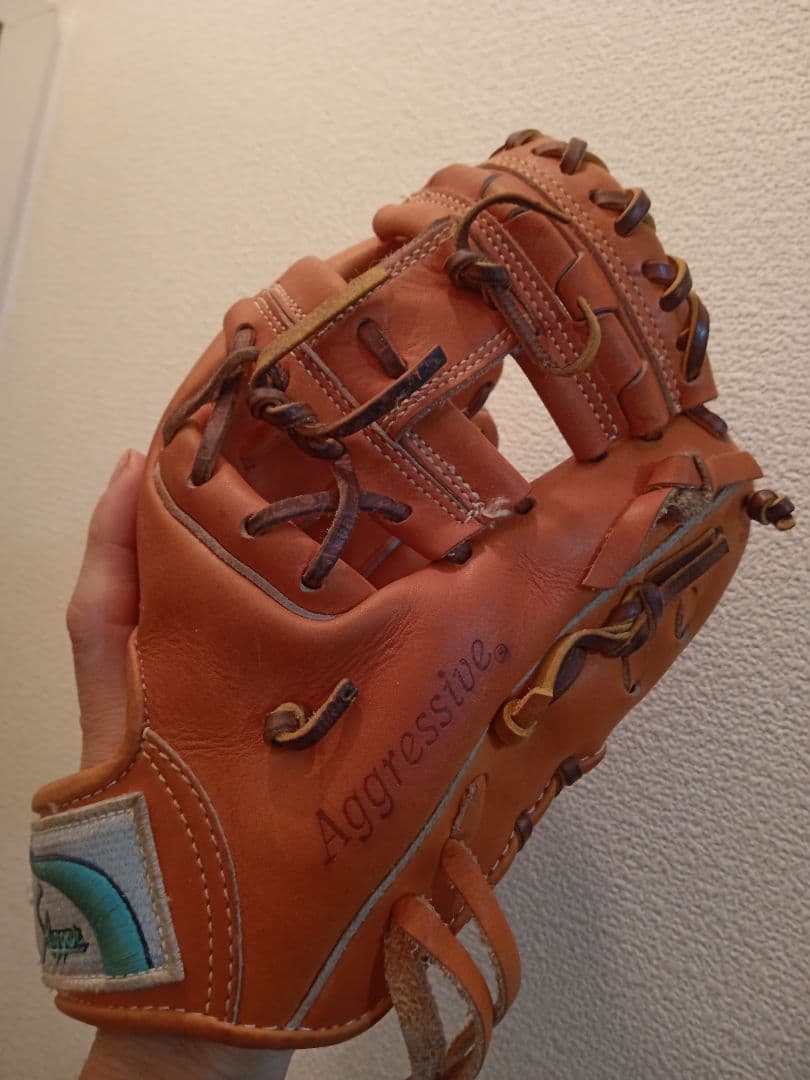 Slugger Aggressive 硬式グローブ オレンジ 大人用