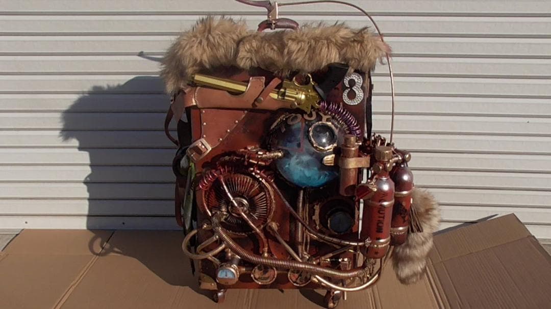 旅行鞄 個性的 ドール 収納 インダストリアル スチームパンク ブレーキレバー