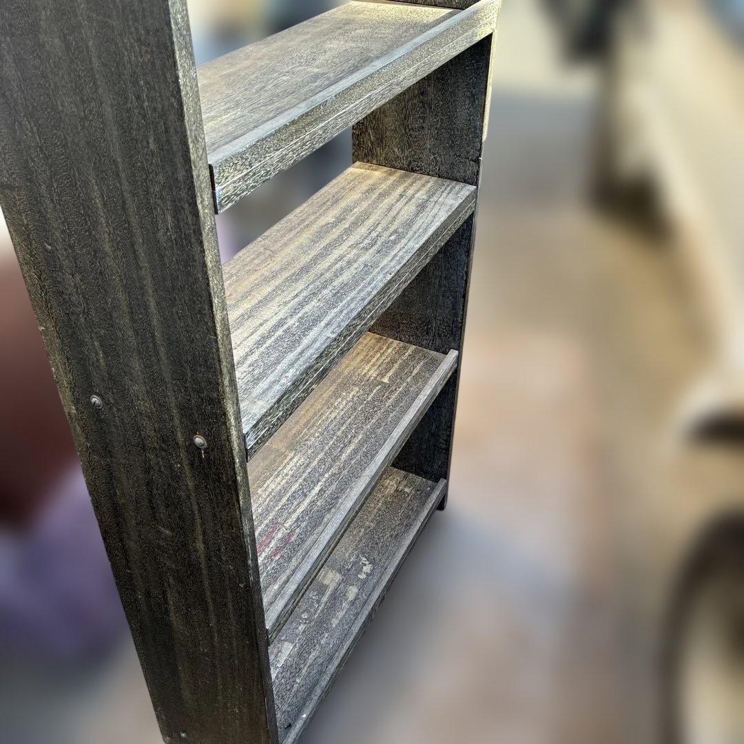 ビンテージ ヴィンテージレトロ　書棚　本棚　シェルフ　古家具　古道具マイナスネジ