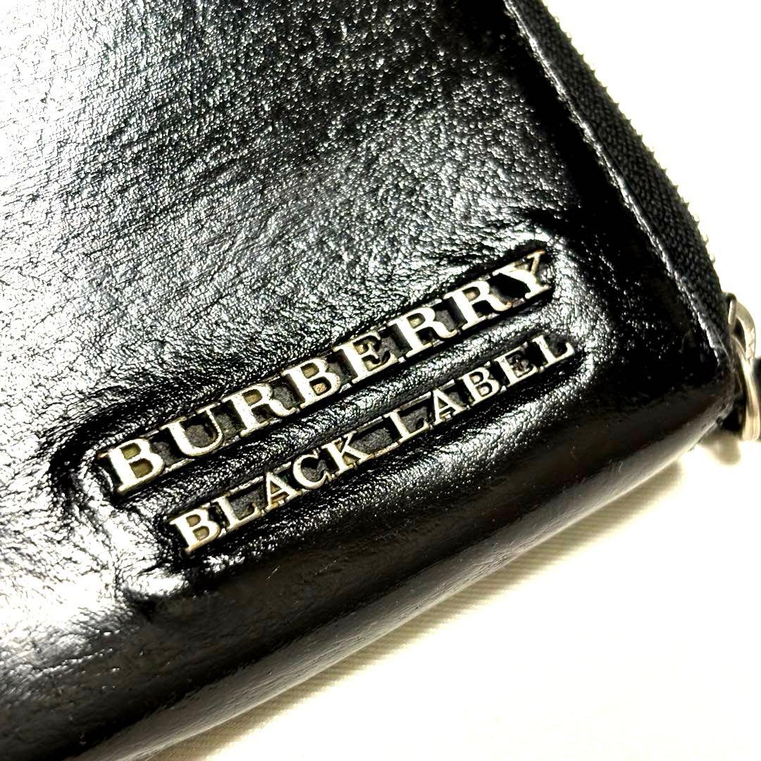 ✨極希少✨BURBERRY◆バーバリー ◆ブラック◆メタルロゴ◆フルレザー