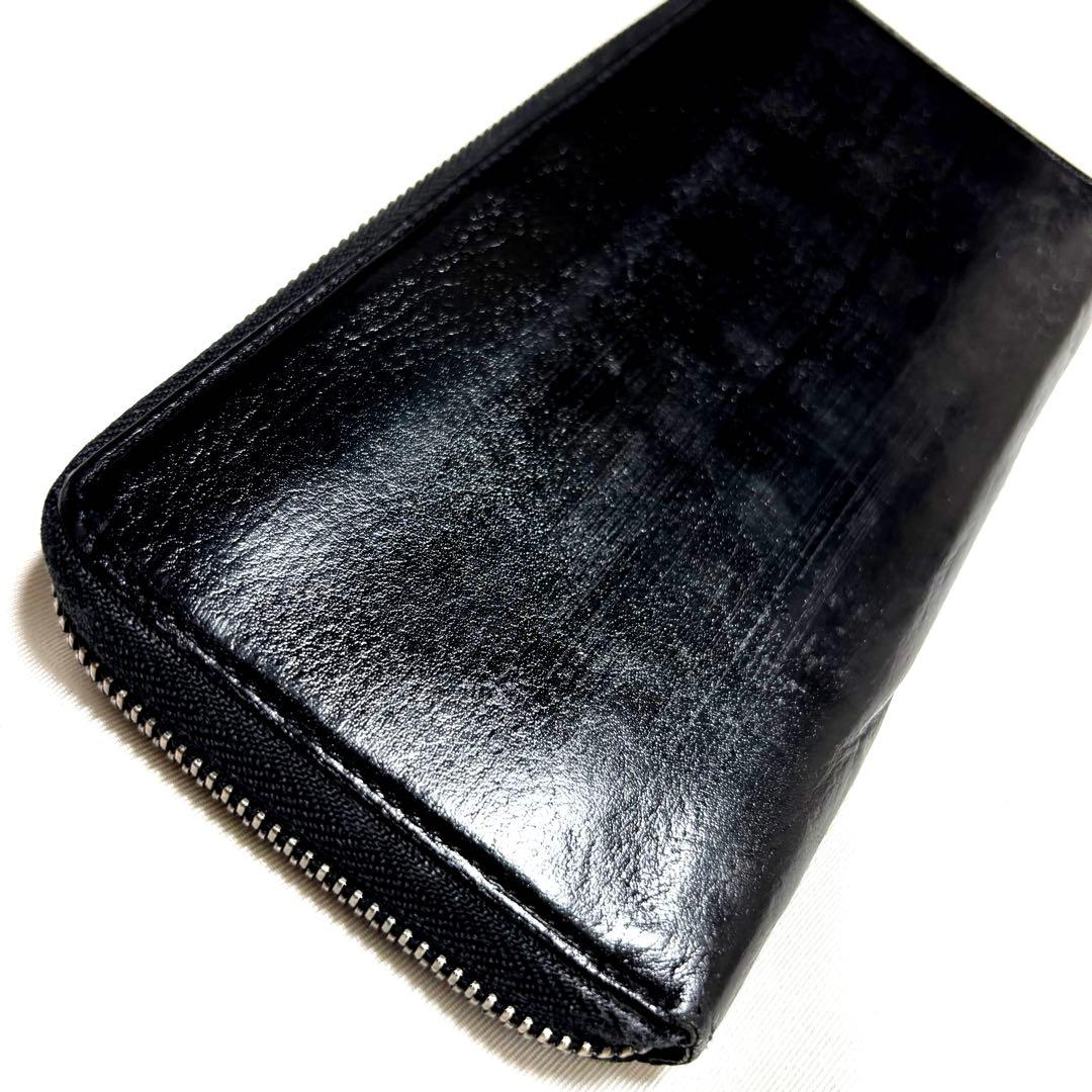 ✨極希少✨BURBERRY◆バーバリー ◆ブラック◆メタルロゴ◆フルレザー