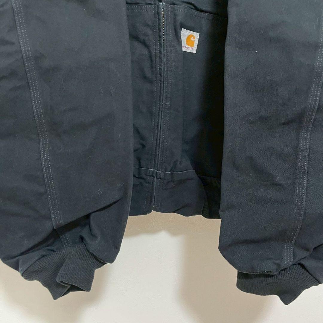 YBF25【USA製】Carhartt　アクティブジャケット【メンズ2XLT】黒