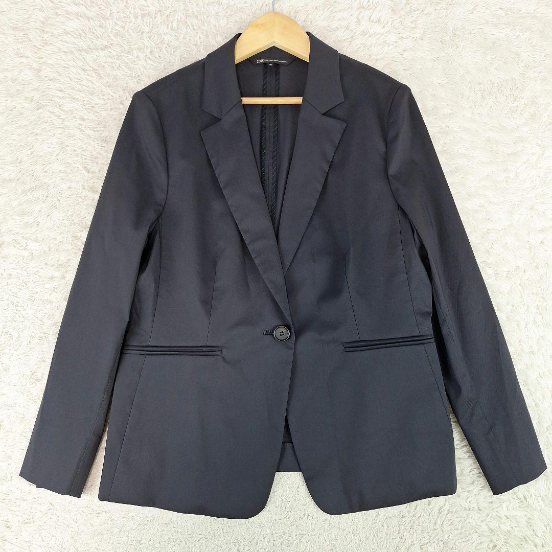 大きいサイズ44✨23区　レディース　ビジネス　パンツスーツ　セットアップ　黒