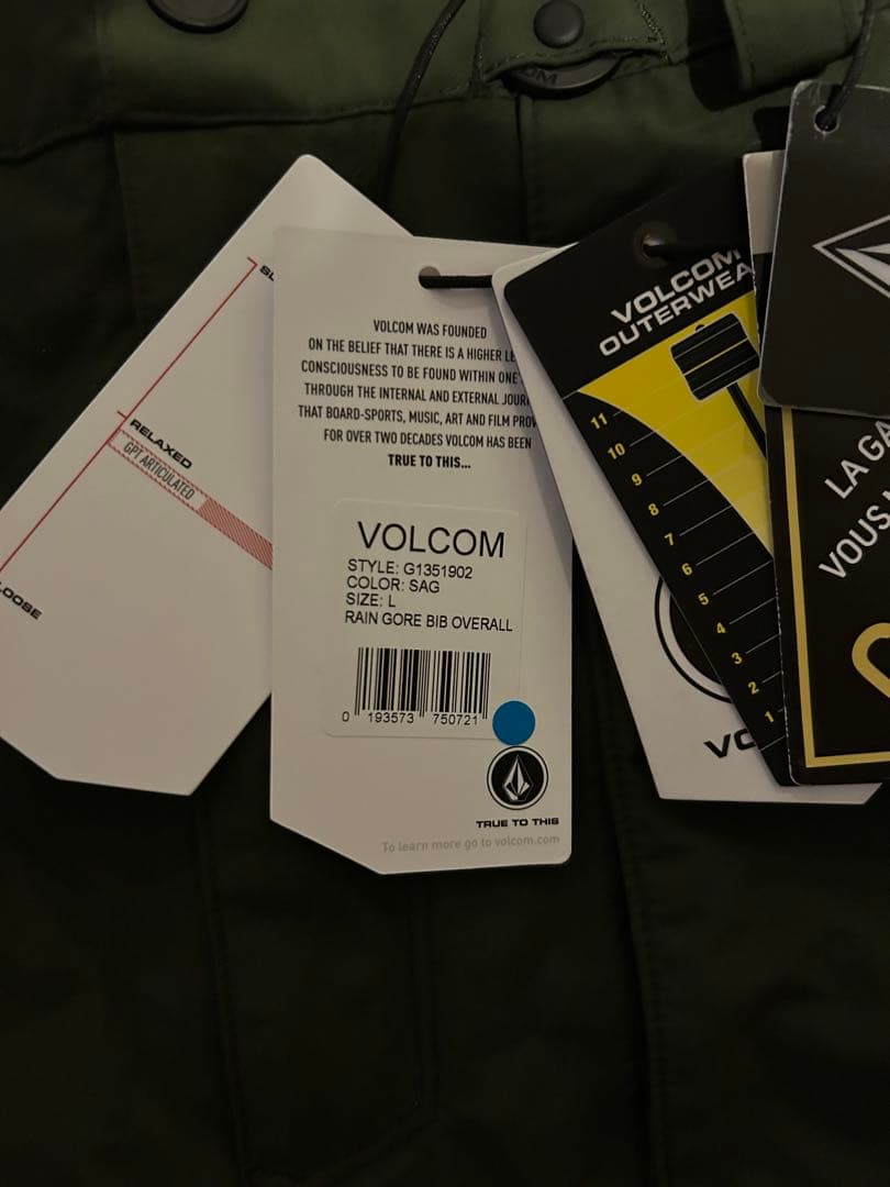 Volcom ボルコム Gore-Tex ゴアテックス つなぎ パンツ ビブパン