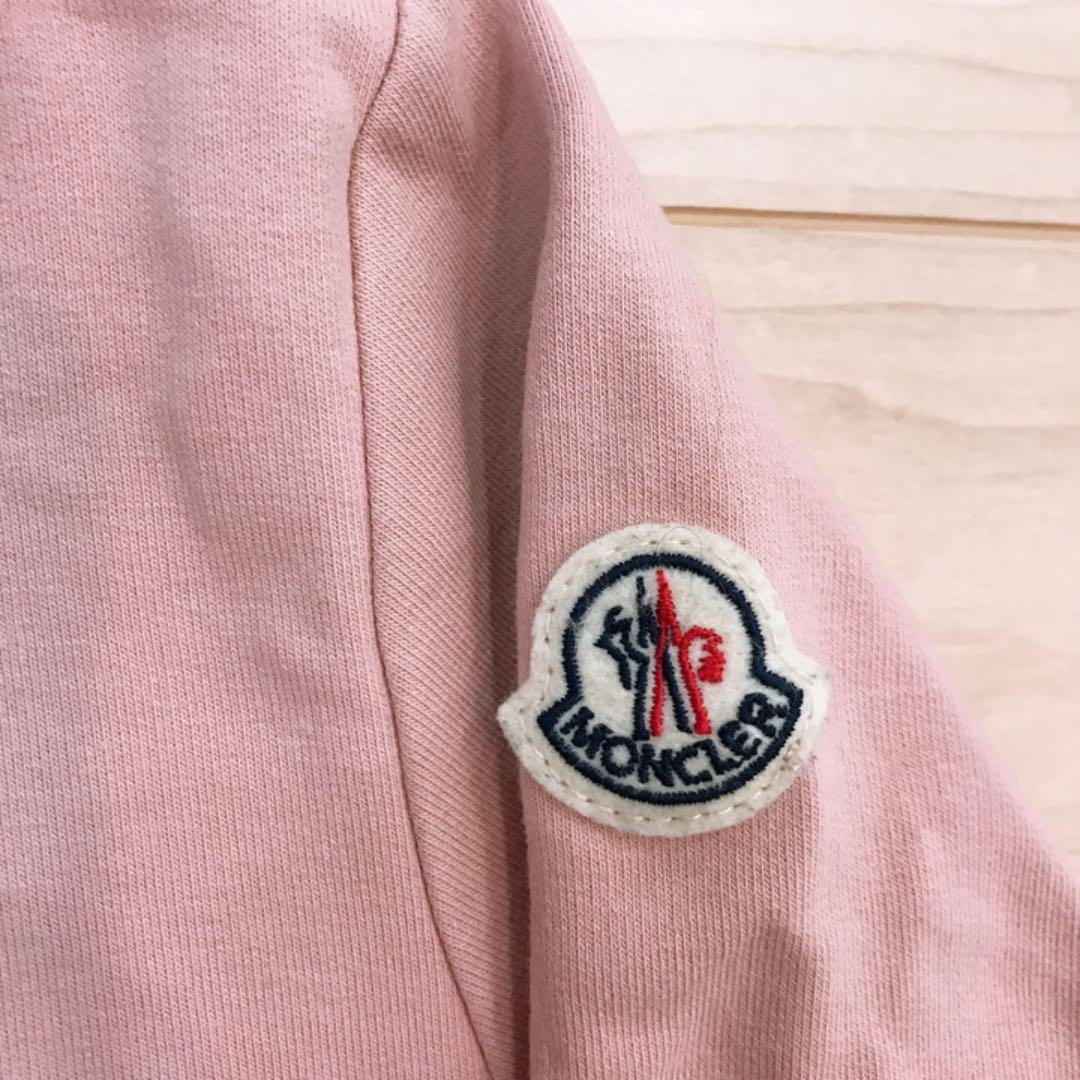 モンクレール　キッズ　ワンピース　ピンク　ビックロゴ　140 MONCLER