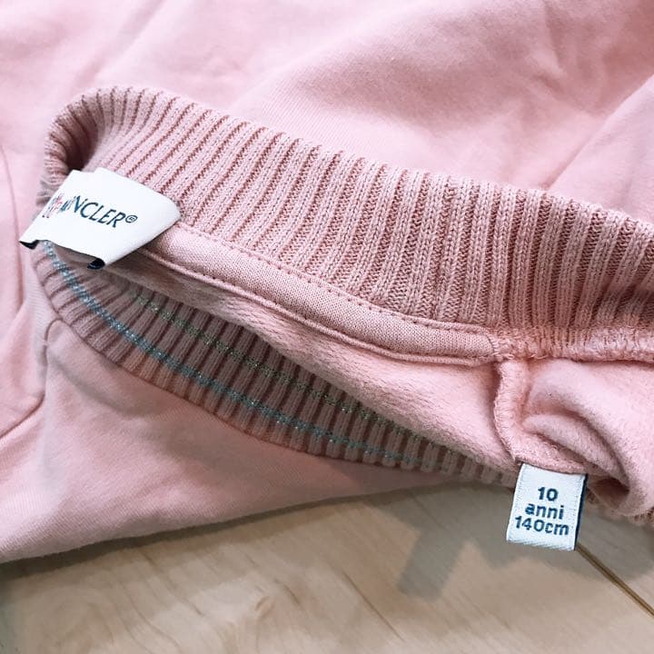 モンクレール　キッズ　ワンピース　ピンク　ビックロゴ　140 MONCLER