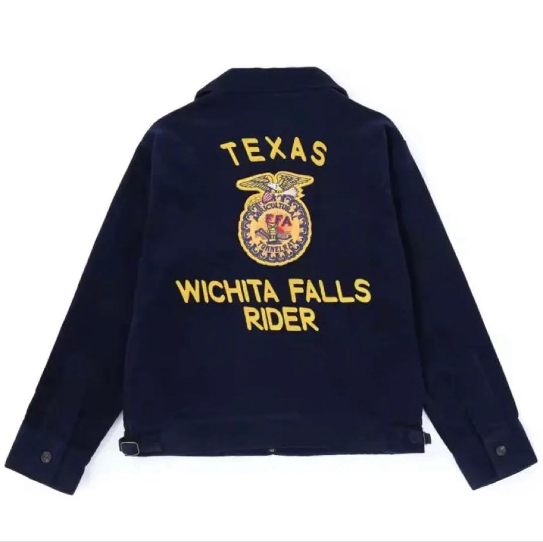 #92 Lサイズ FFA JACKET ジャケット レプリカ ネイビー