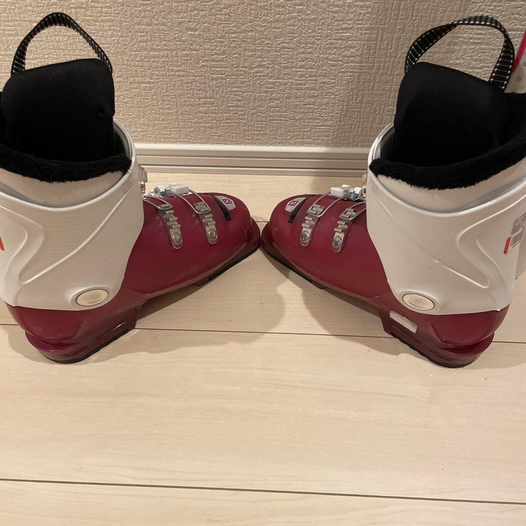 スキー120cm　靴22cm ストック　ロシニョール　サロモン　ジュニア　子ども