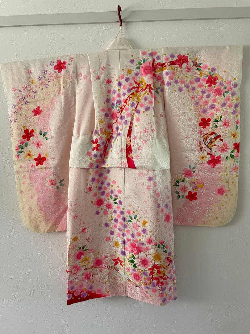 美品　七五三　7歳　正絹お着物セット