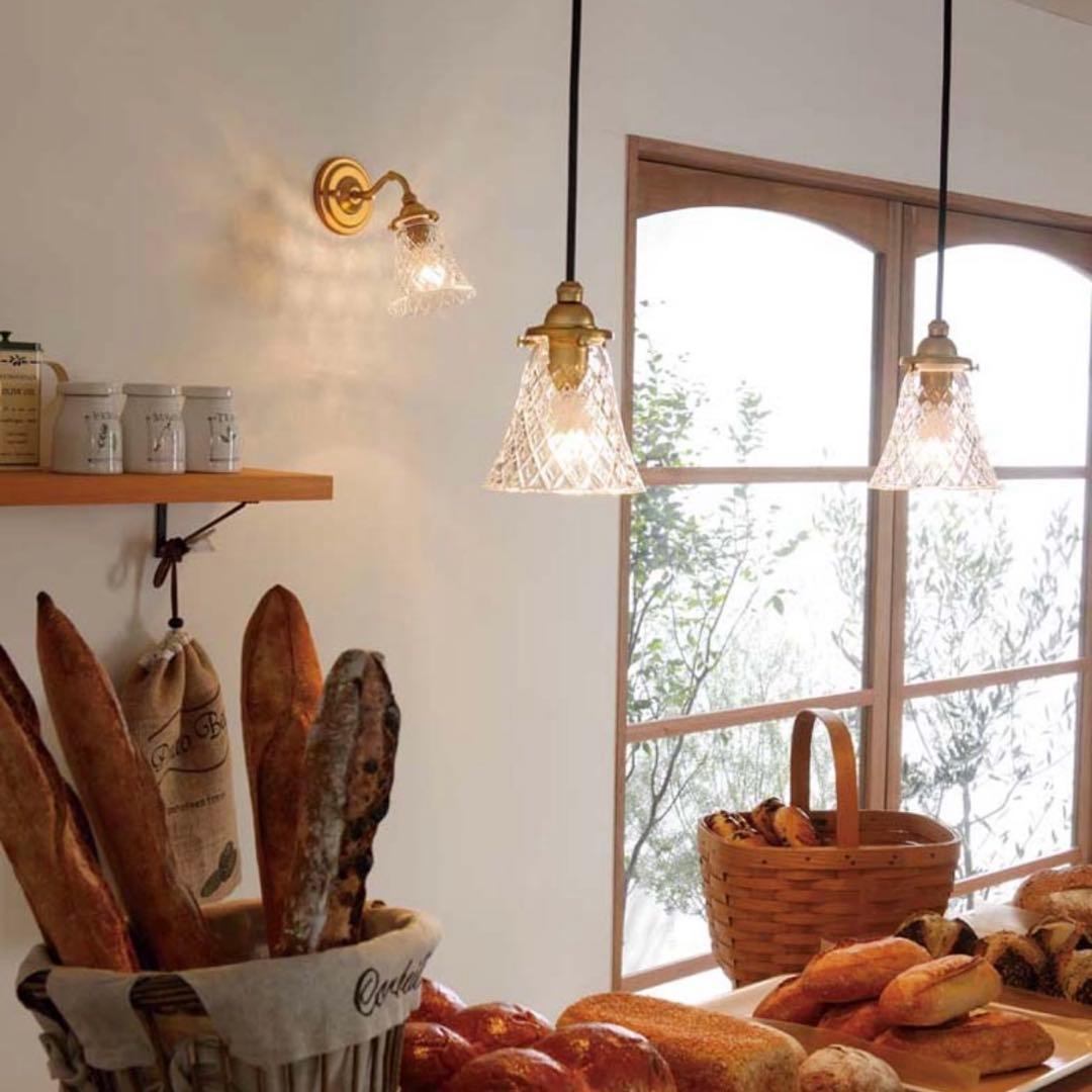 ODELIC オーデリック ペンダントライト 照明 2灯 真鍮 カットガラス