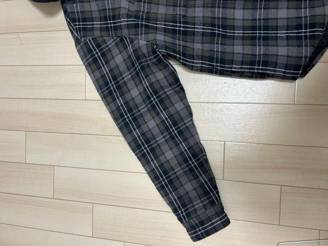 Supreme フード付きチェックジャケット