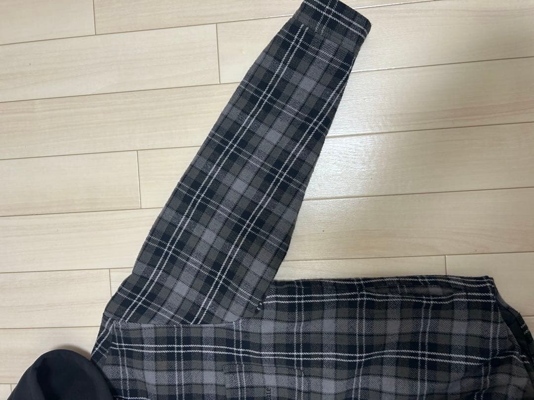 Supreme フード付きチェックジャケット