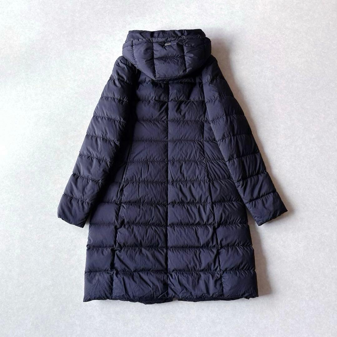 極美品★HERNO｜定価15万 スタンドカラー ダウンコート ネイビー 40