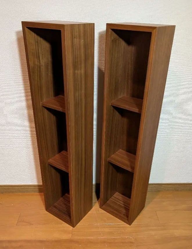 《送料込》無印良品 壁に付けられる家具箱 ウォールナット 棚 収納木製 飾り棚