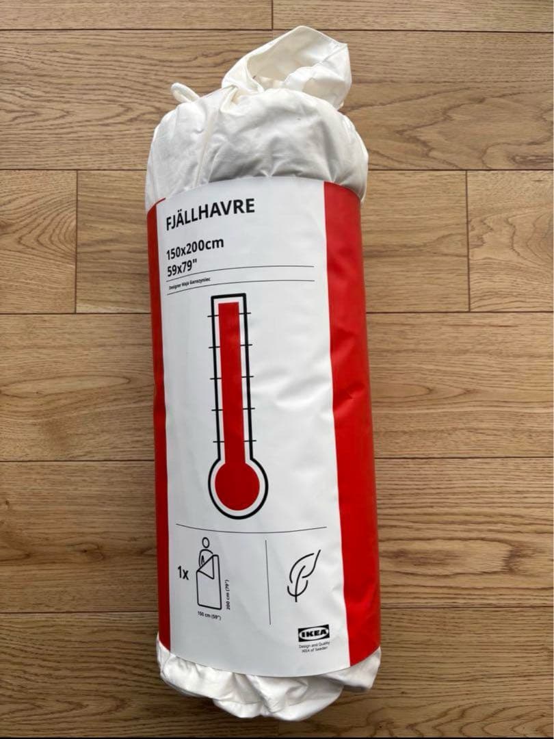 【とらねこ】イケア 厚手掛け布団 ダウン&フェザー 150×200cm