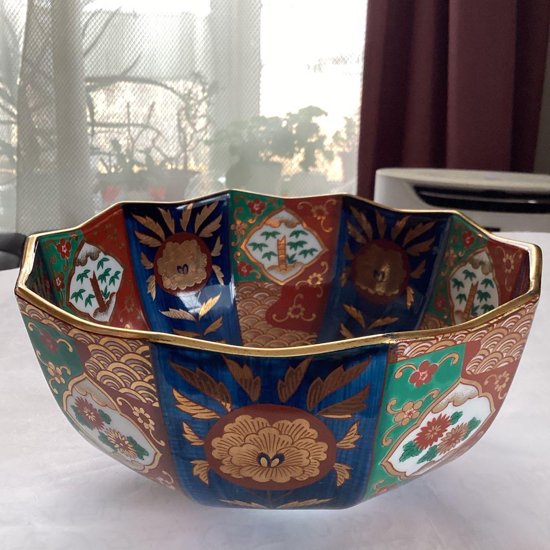 超豪華な金箔の大鉢　元禄古伊万里の菓子鉢