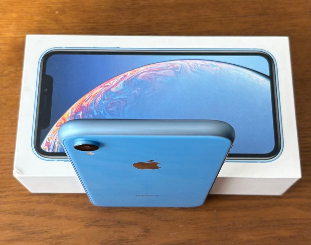 美品 Apple iPhone XR 青256g