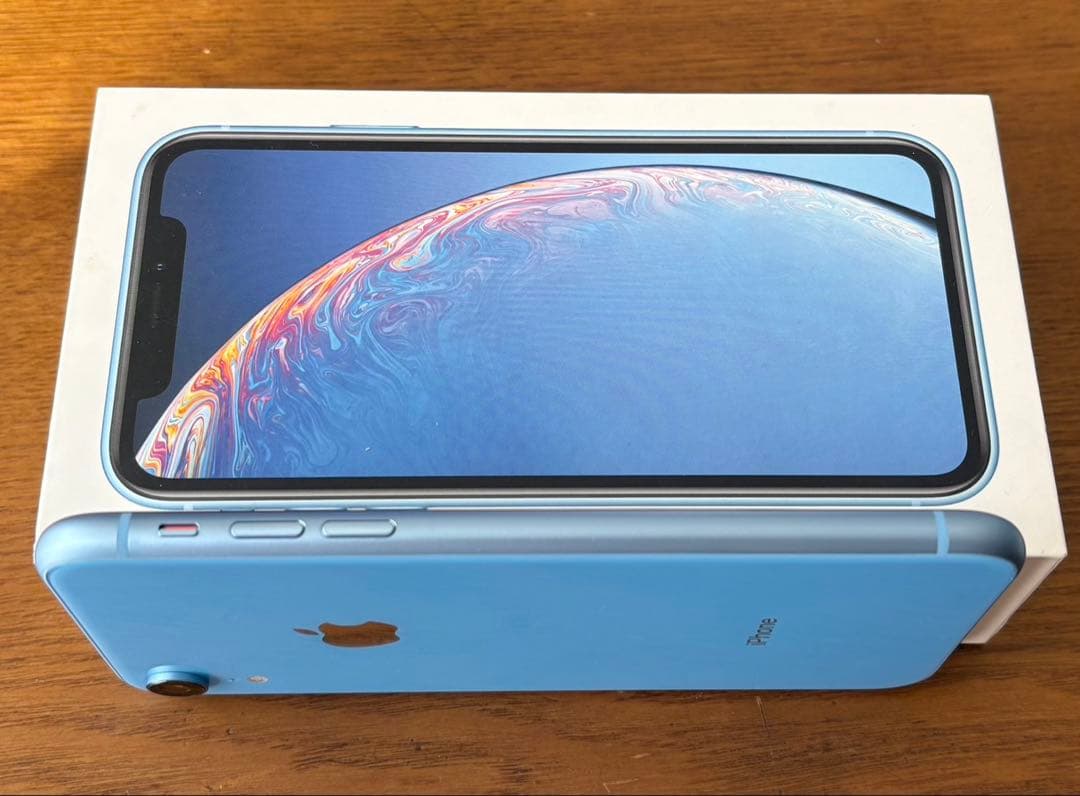 美品 Apple iPhone XR 青256g