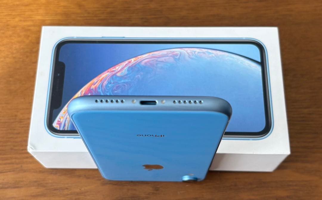 美品 Apple iPhone XR 青256g