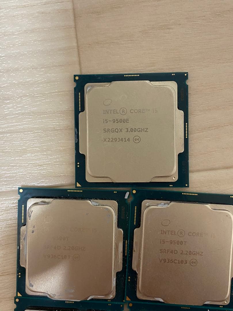 CPU-i5/9500E/1枚-i 5/9500T/2枚-i5-6500/2枚