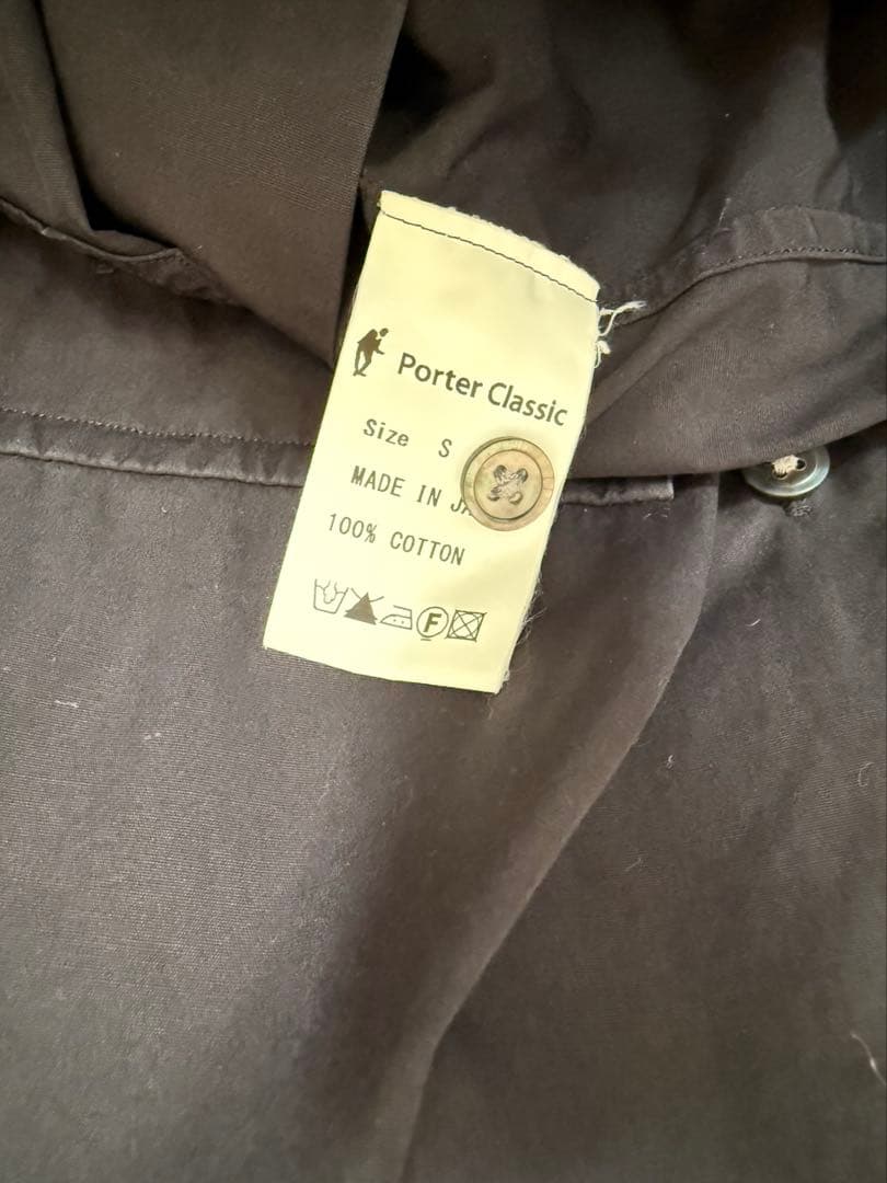トップス Porter classic ROLL UP SHIRT BLACK