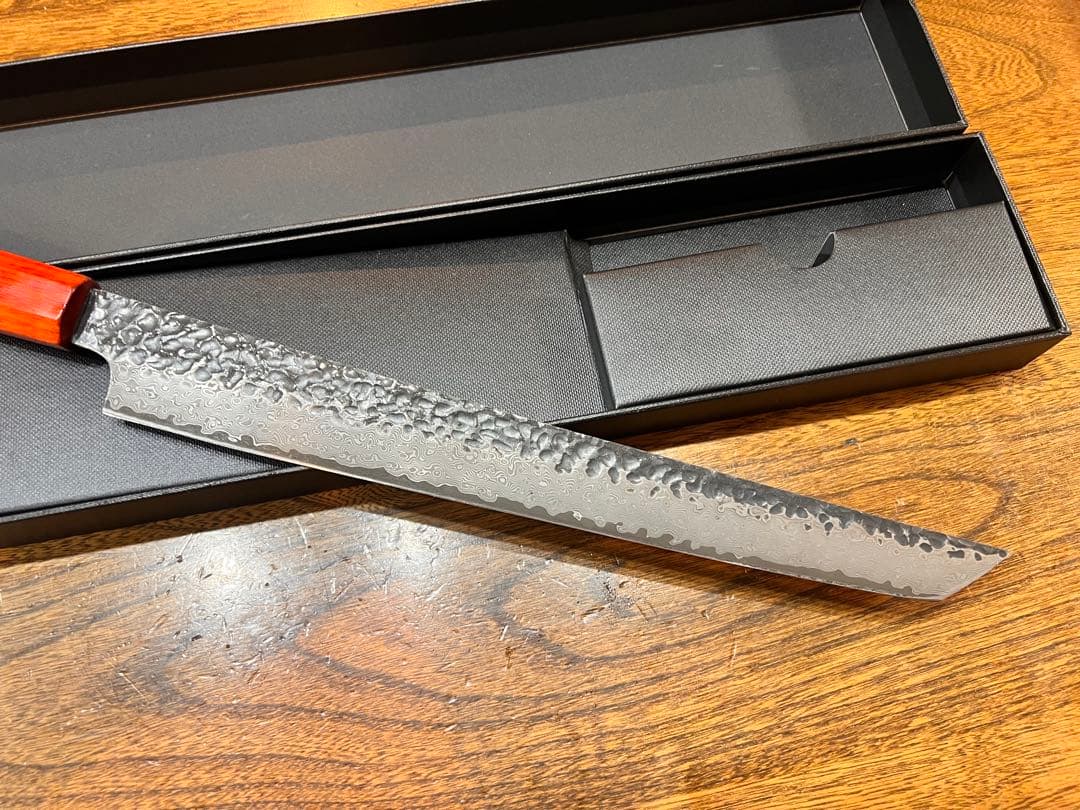 ダマスカス調　柳刃包丁
