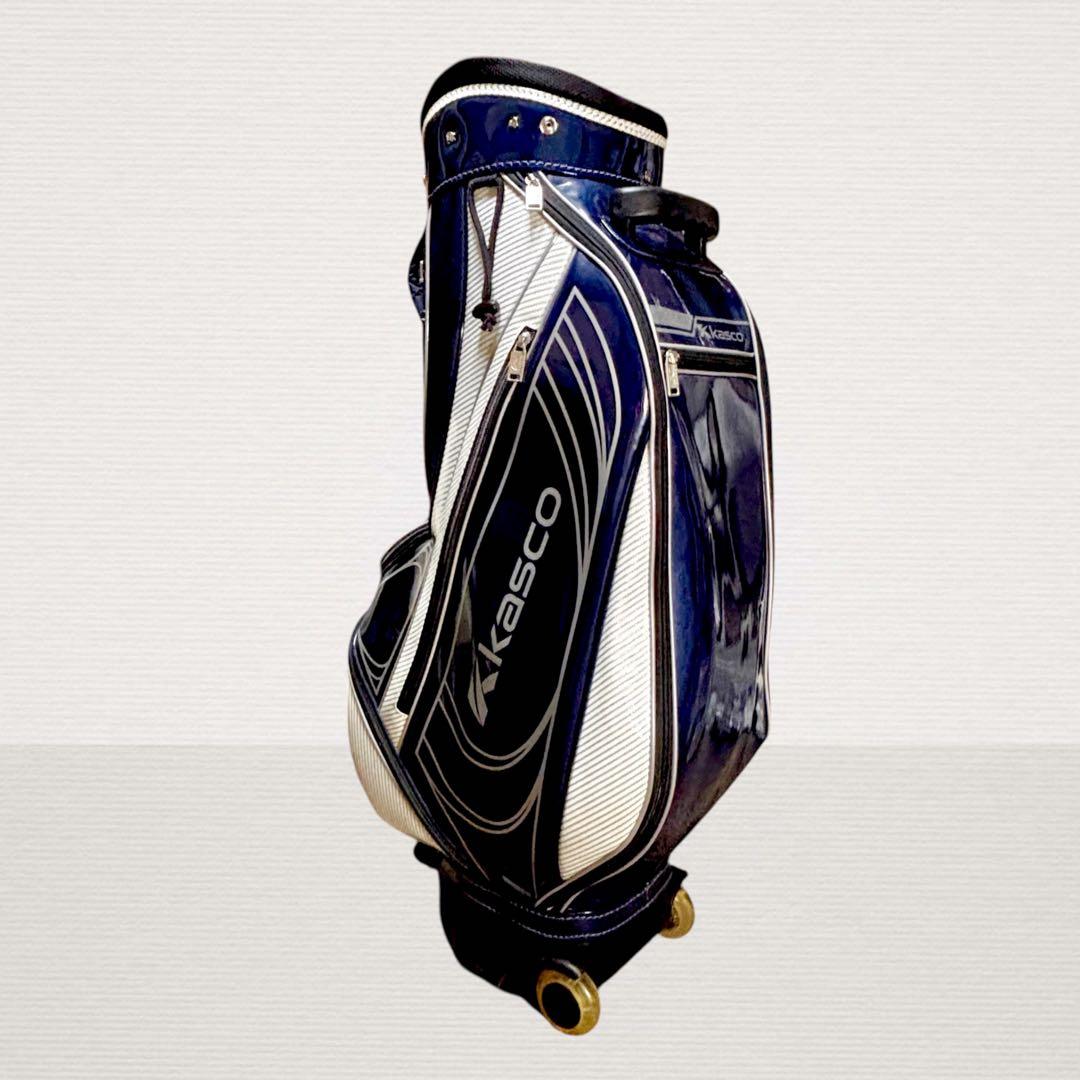 ✨超美品✨ Kasco キャスター付キャディバッグ ネイビー