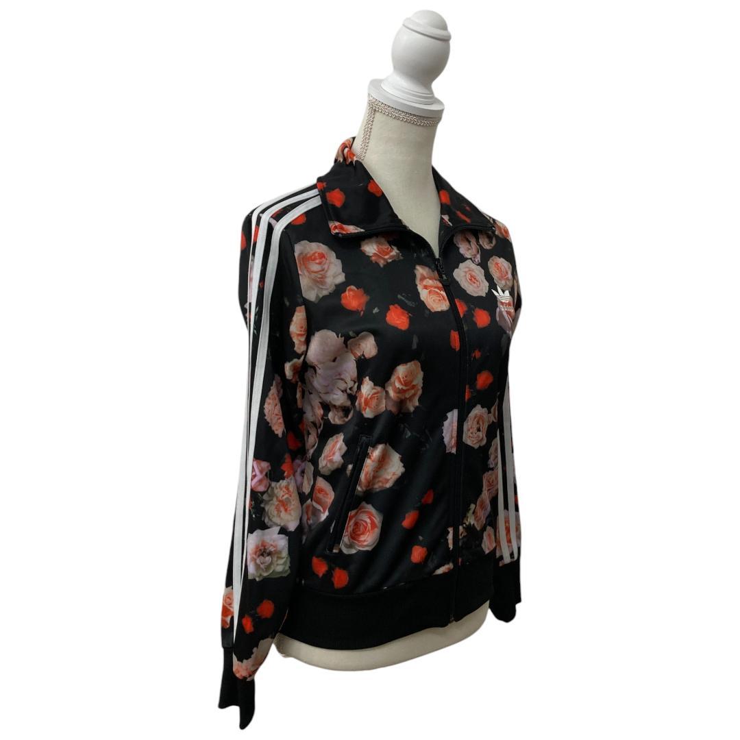 adidas アディダス 黒 長袖 ジャージ S