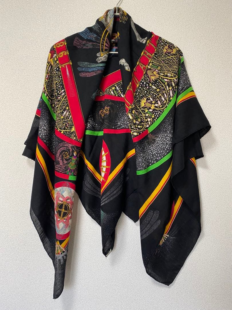 ヴィンテージ⭐︎HERMES150周年記念花火柄⭐︎カシミアシルクストール