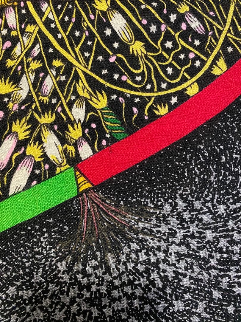 ヴィンテージ⭐︎HERMES150周年記念花火柄⭐︎カシミアシルクストール