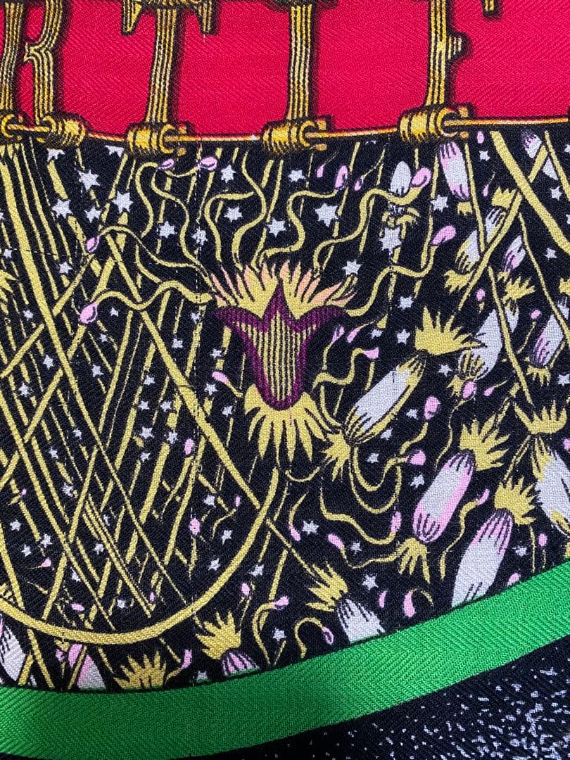 ヴィンテージ⭐︎HERMES150周年記念花火柄⭐︎カシミアシルクストール