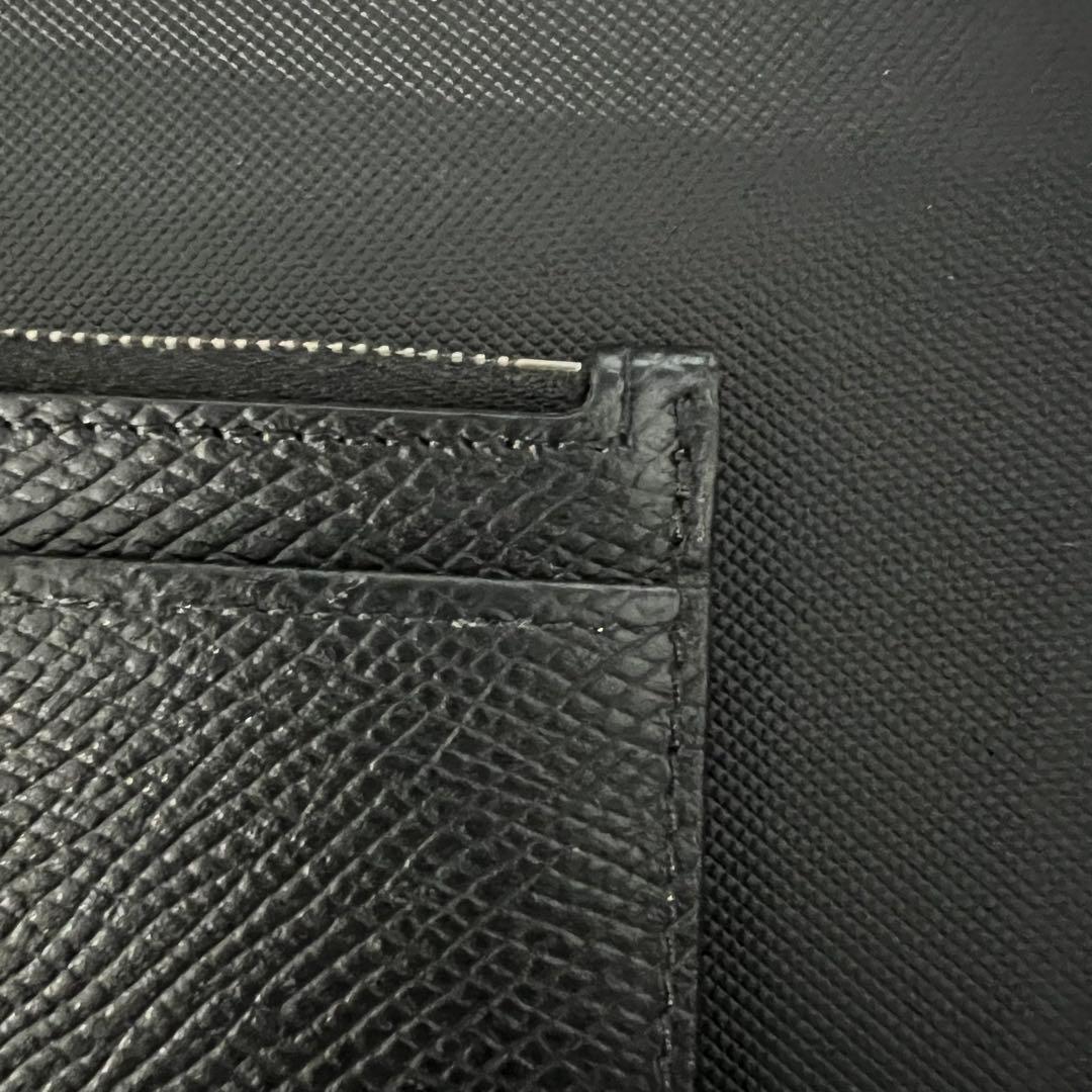 CELINE ブラック カーフスキン カードホルダー パスケース ケース