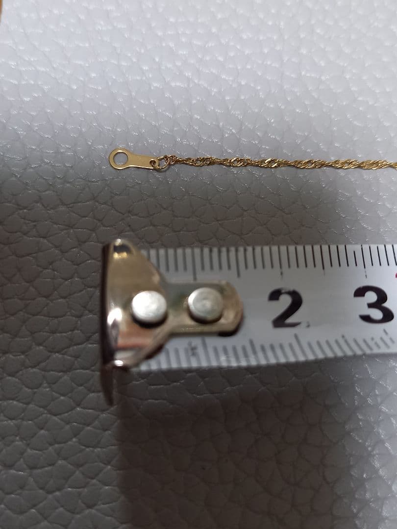 スクリューチェーンブレスレット　k18　K18　18金　16.5㎝　ブレスレット