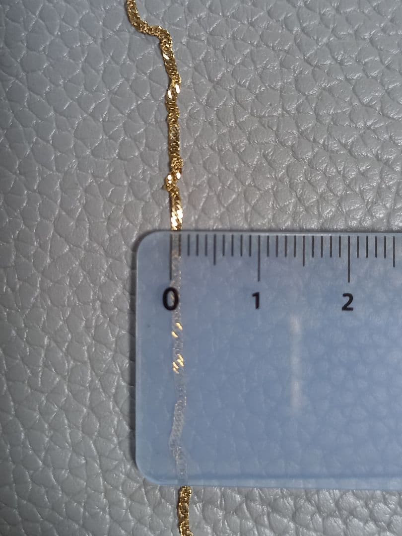 スクリューチェーンブレスレット　k18　K18　18金　16.5㎝　ブレスレット