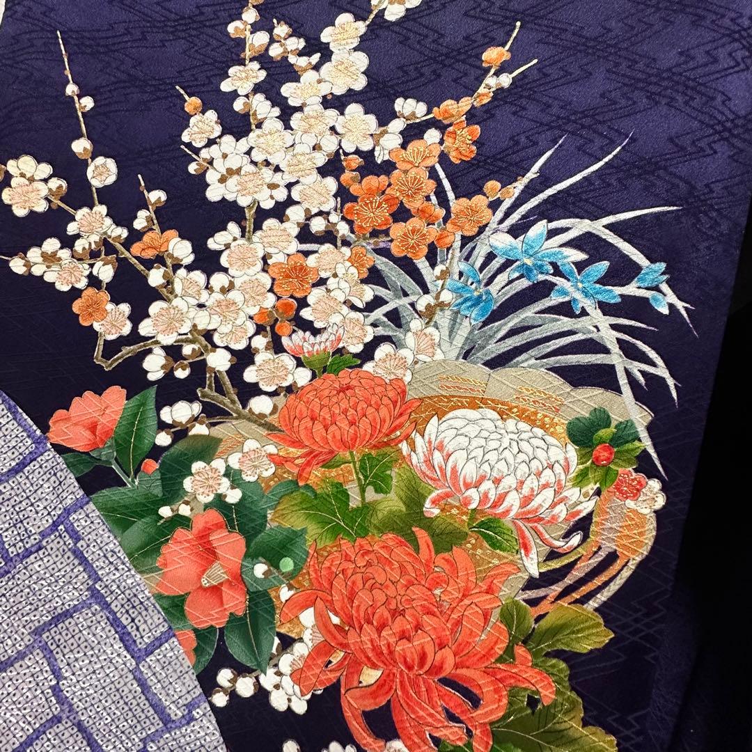 ★豪華絢爛手描き大振袖‼️三越扱い　袋帯他　6点セット